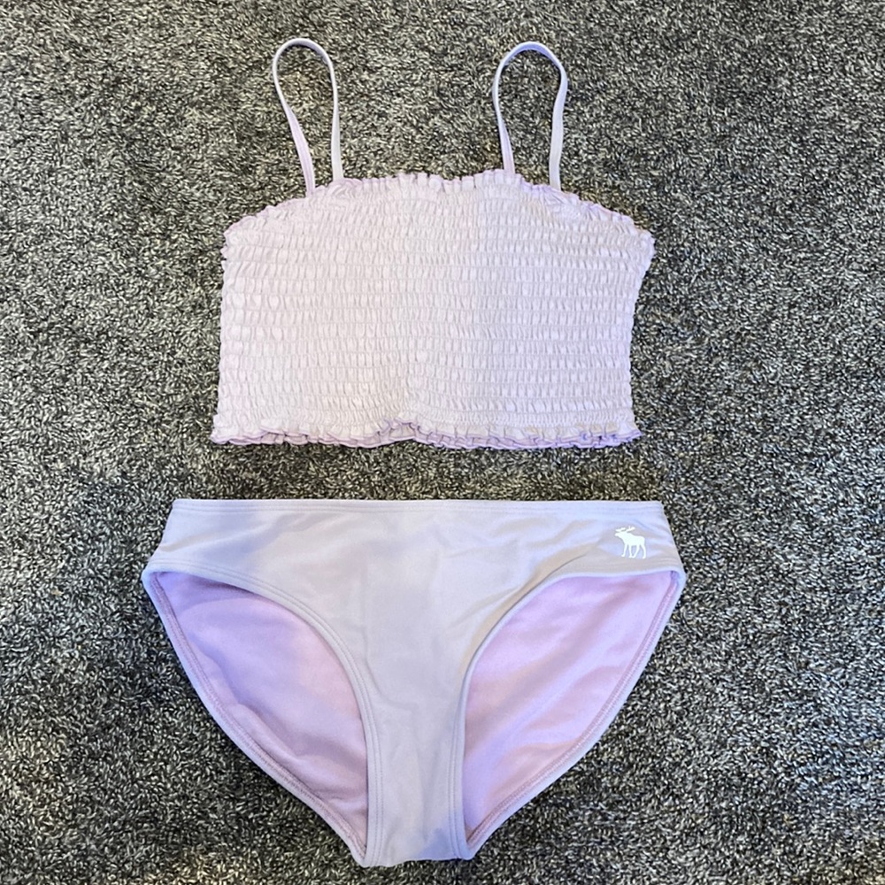Kids size 12 Lavender Abercrombie bikini